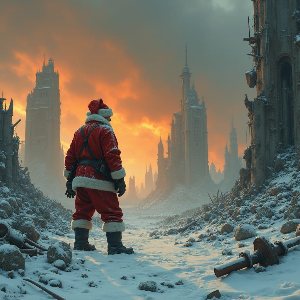 Post-Apocalyptic Christmas in a Futuristic Wasteland