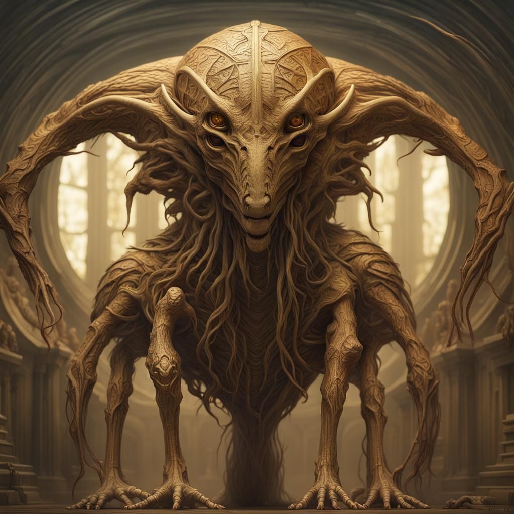 Fantastical Creature in 3D Masterpiece Style