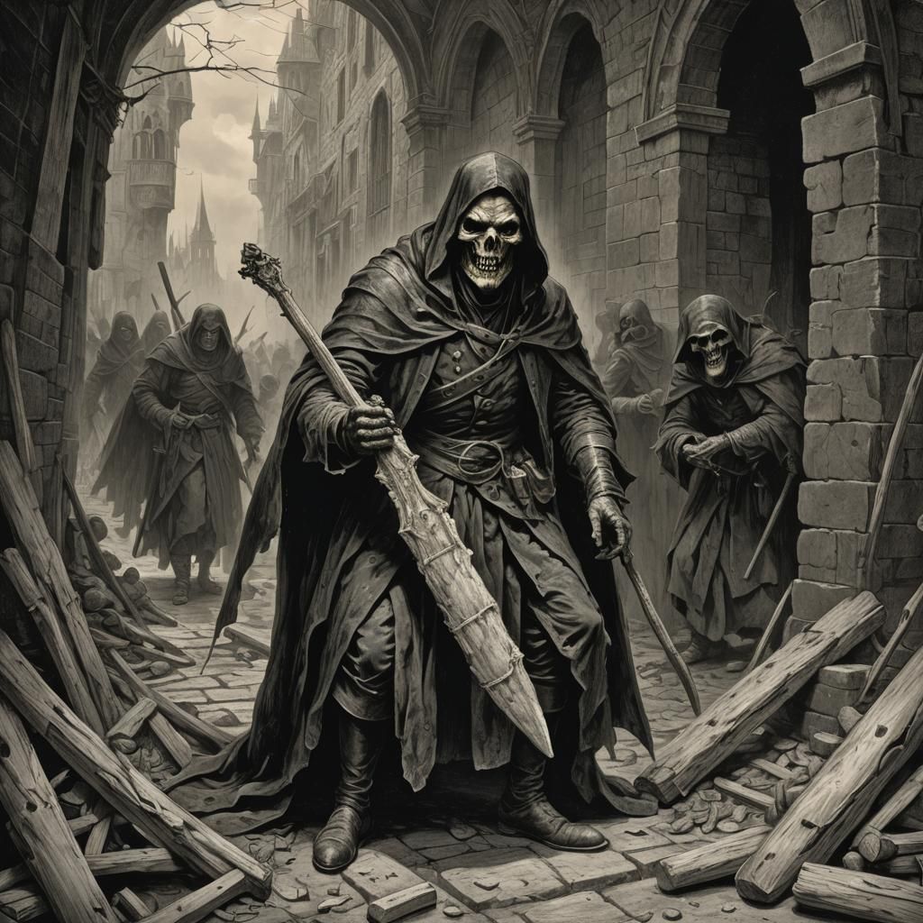 Evil Baguette: A Dark Fantasy Horror Scene