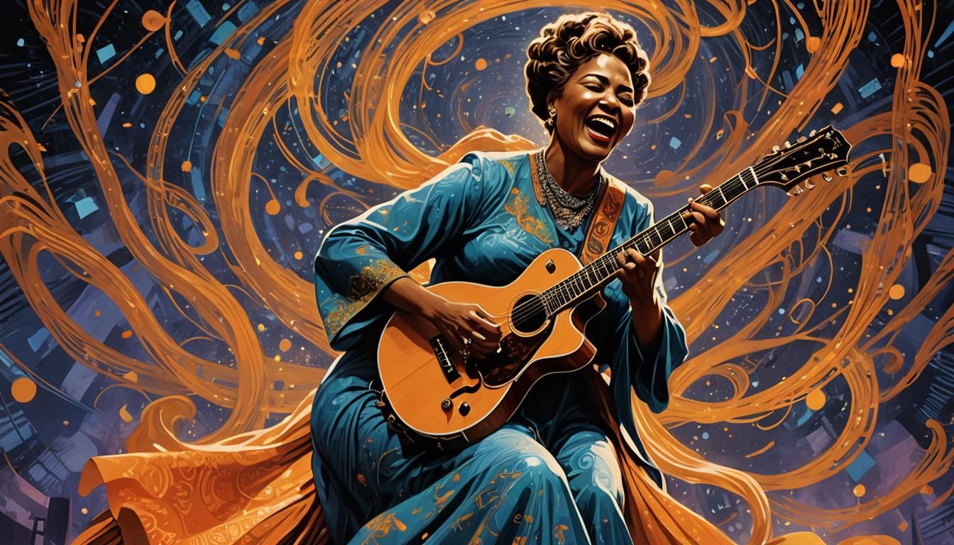 Mythical Blues Siren Shreds Guitar on Stage