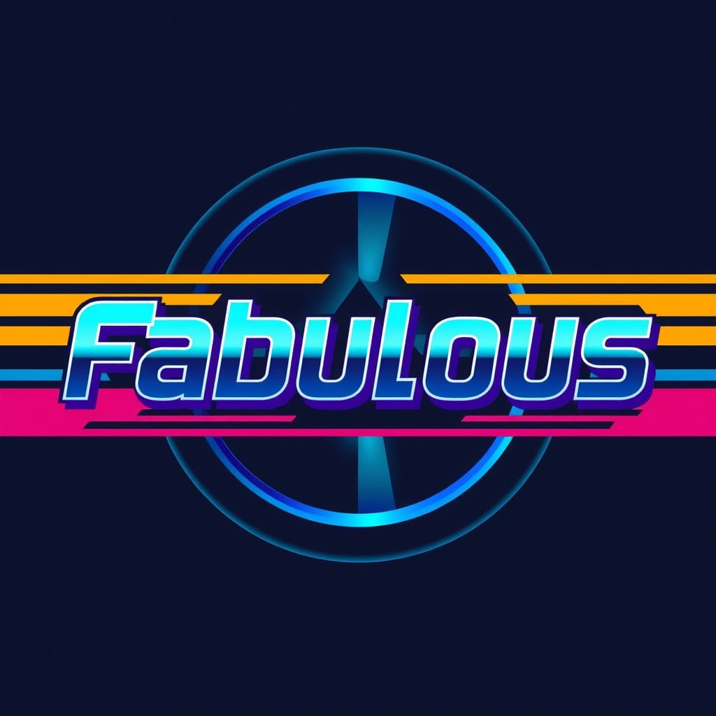 Sleek Futuristic Typography Logo in Gradient Colors