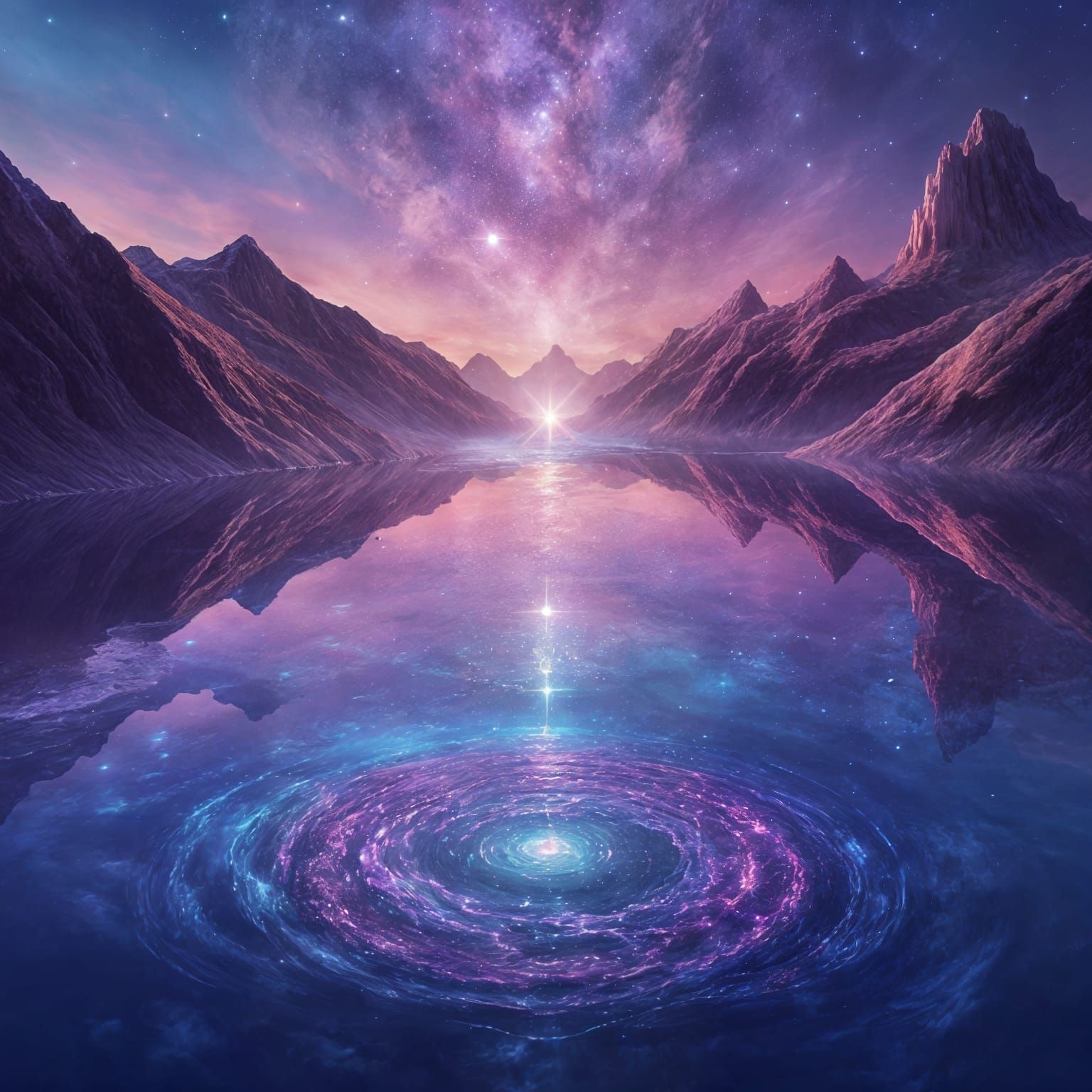 Pisces Water Scene in an Ethereal Setting