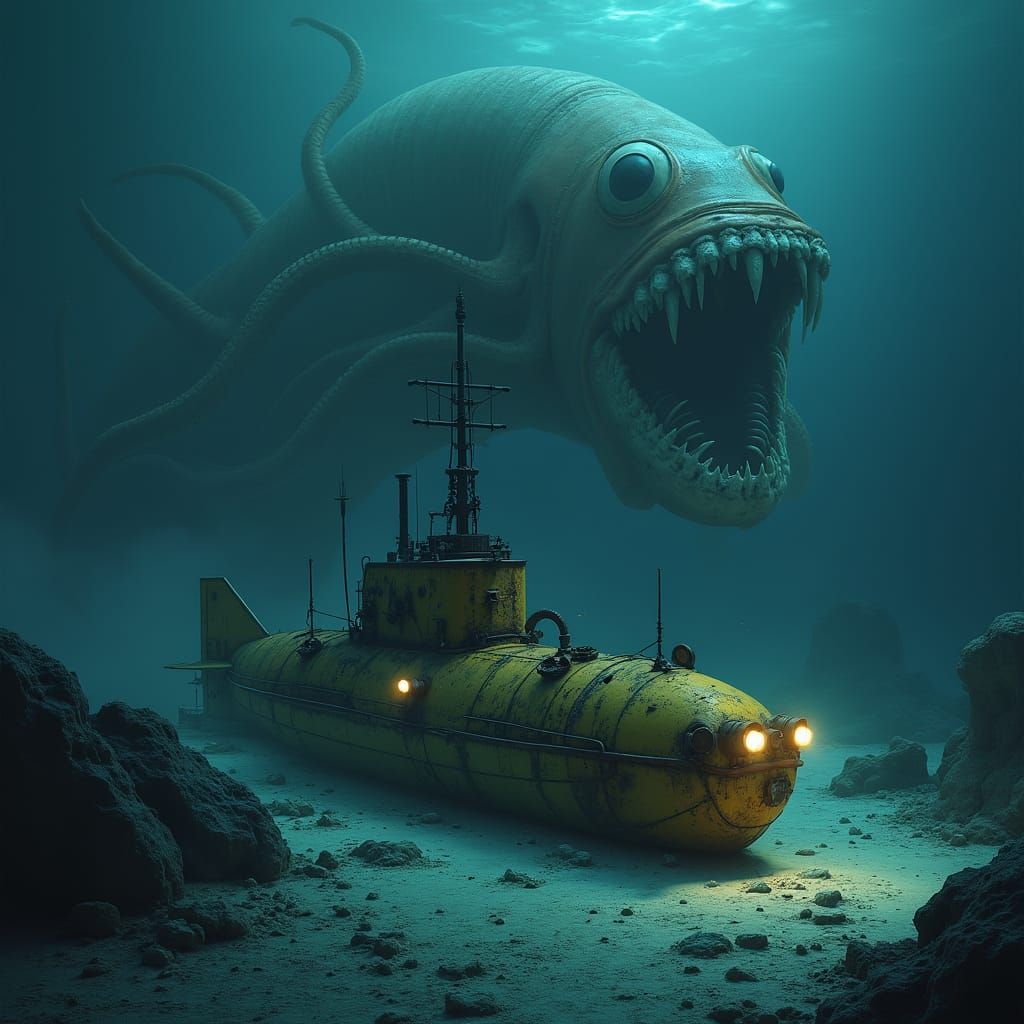 Dark Ocean Depths Reveal Horrific Creatures in Bioluminescen...