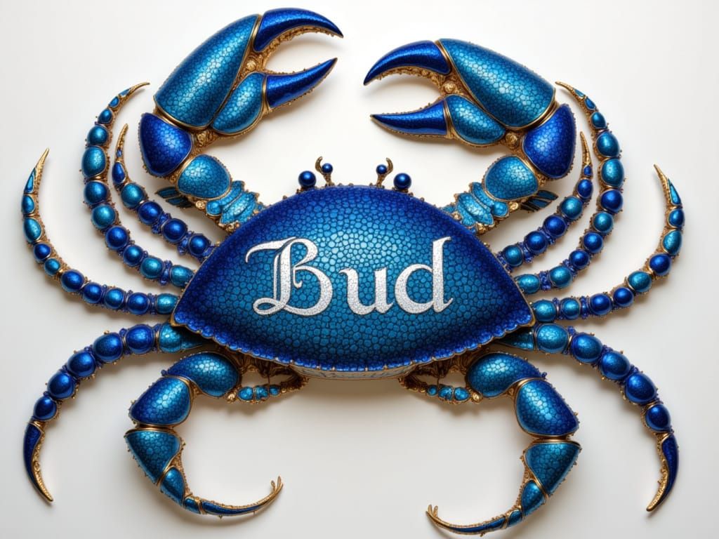 Enameled Bud Crab
