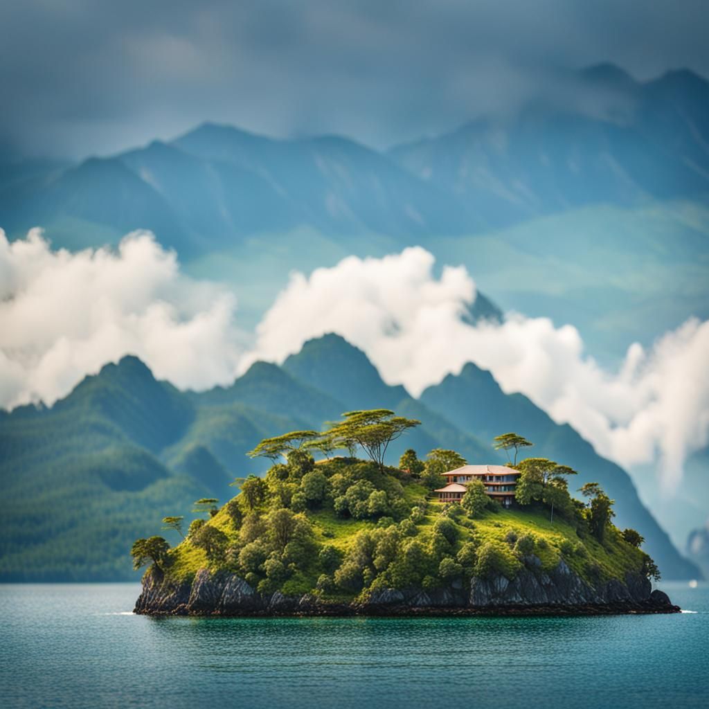 Remote Island Mountains: Professional Photography