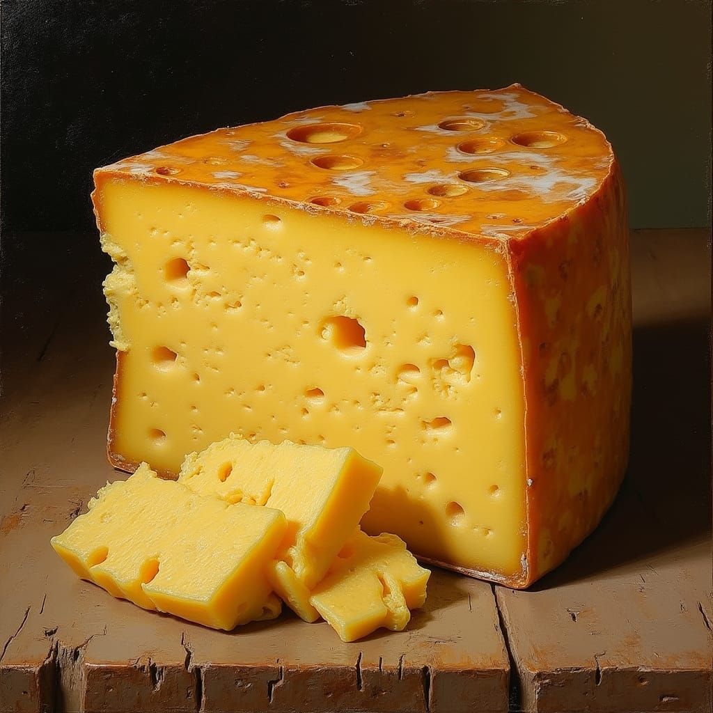 Rich, Creamy Cheese in Warm, Golden Light