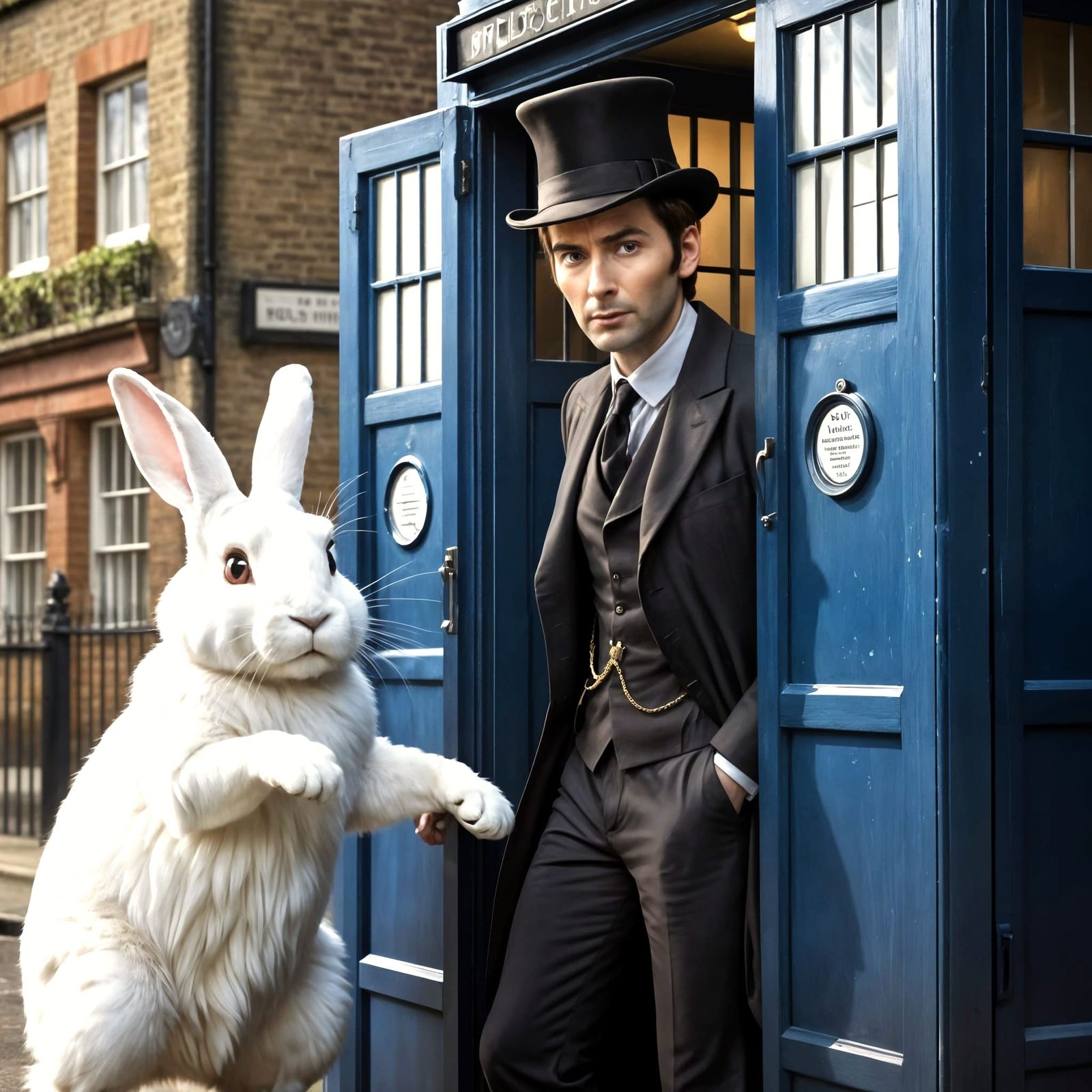 The Doctor Struggles to Save a Giant White Rabbit in Victori...