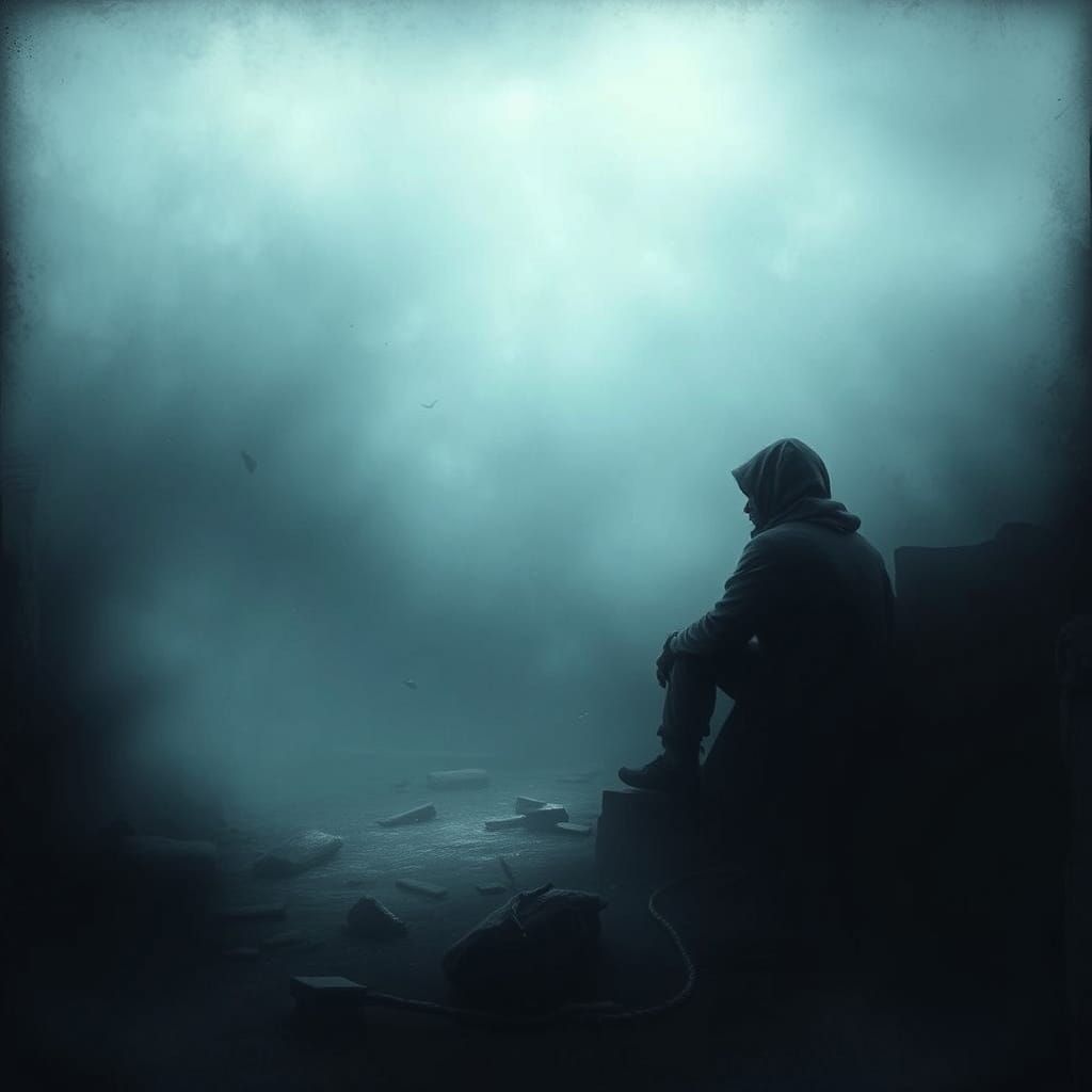 Eyes Staring into the Void: A Digital Art Portrait