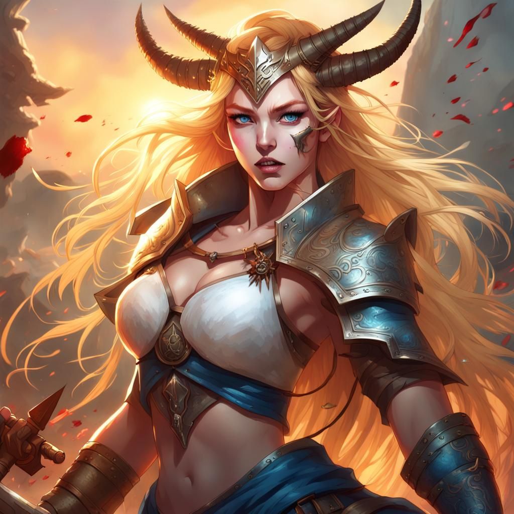 Korean Woman Warrior with Saber and Psionic Abilities