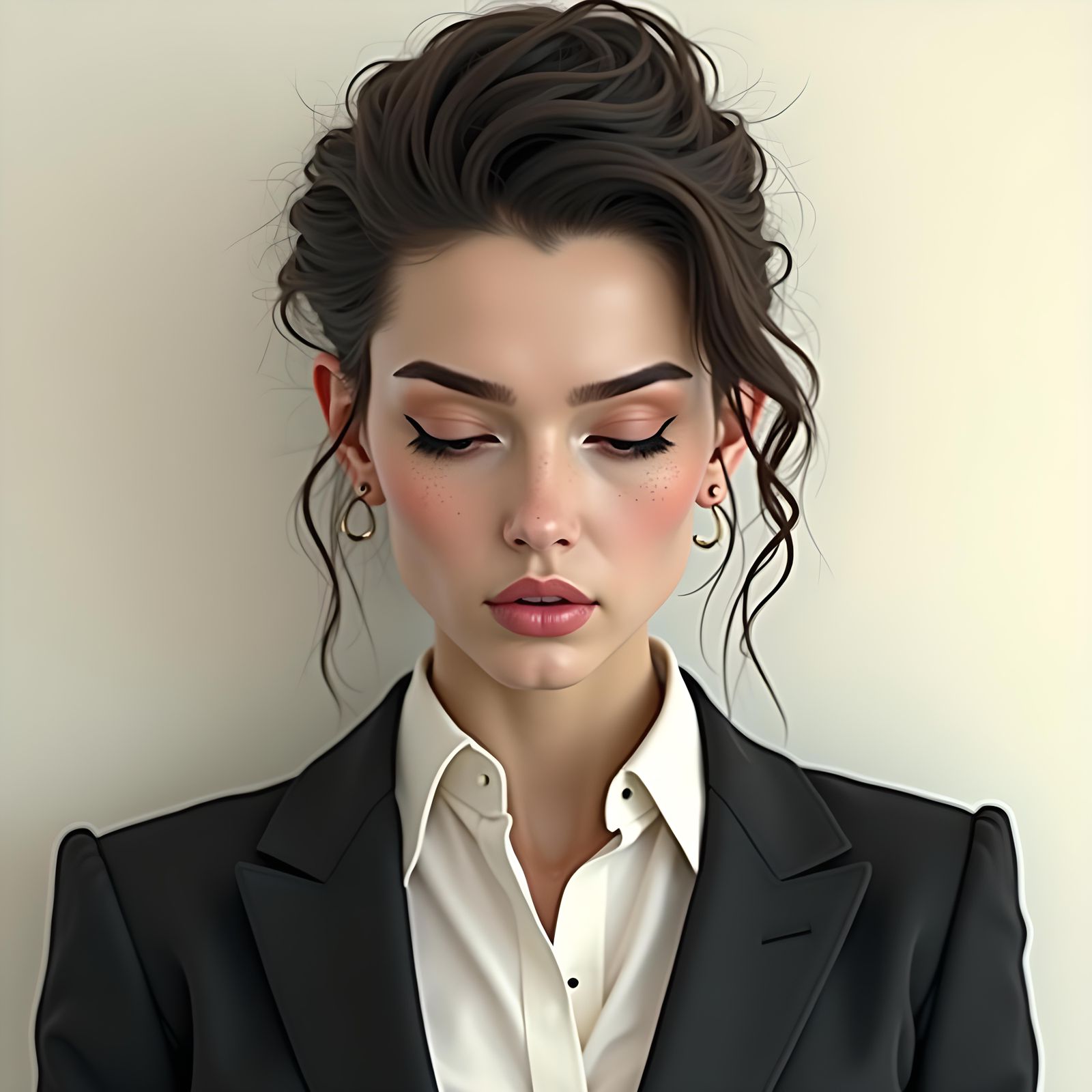 Hyper-Realistic Portrait of an AI Fashion Influencer