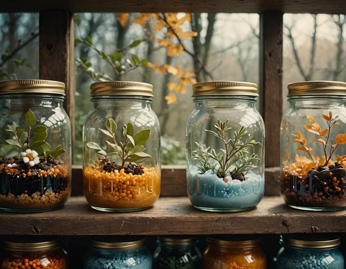 Seasons in Jars: A Cinematic Still Life