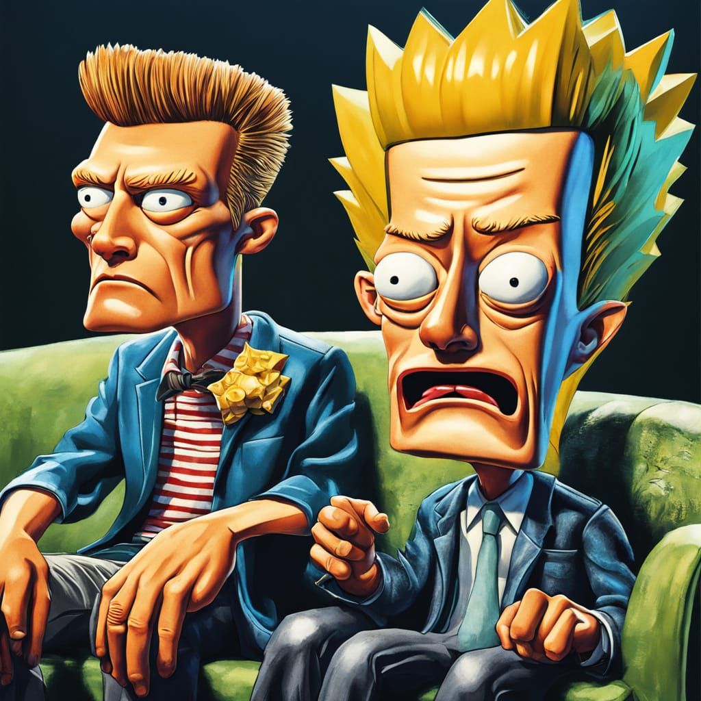Hyper-Realistic Beavis and Butthead Cartoon