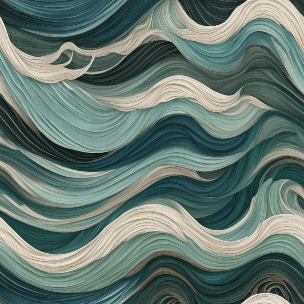 Ocean Wave Inspired Haute Couture Gown