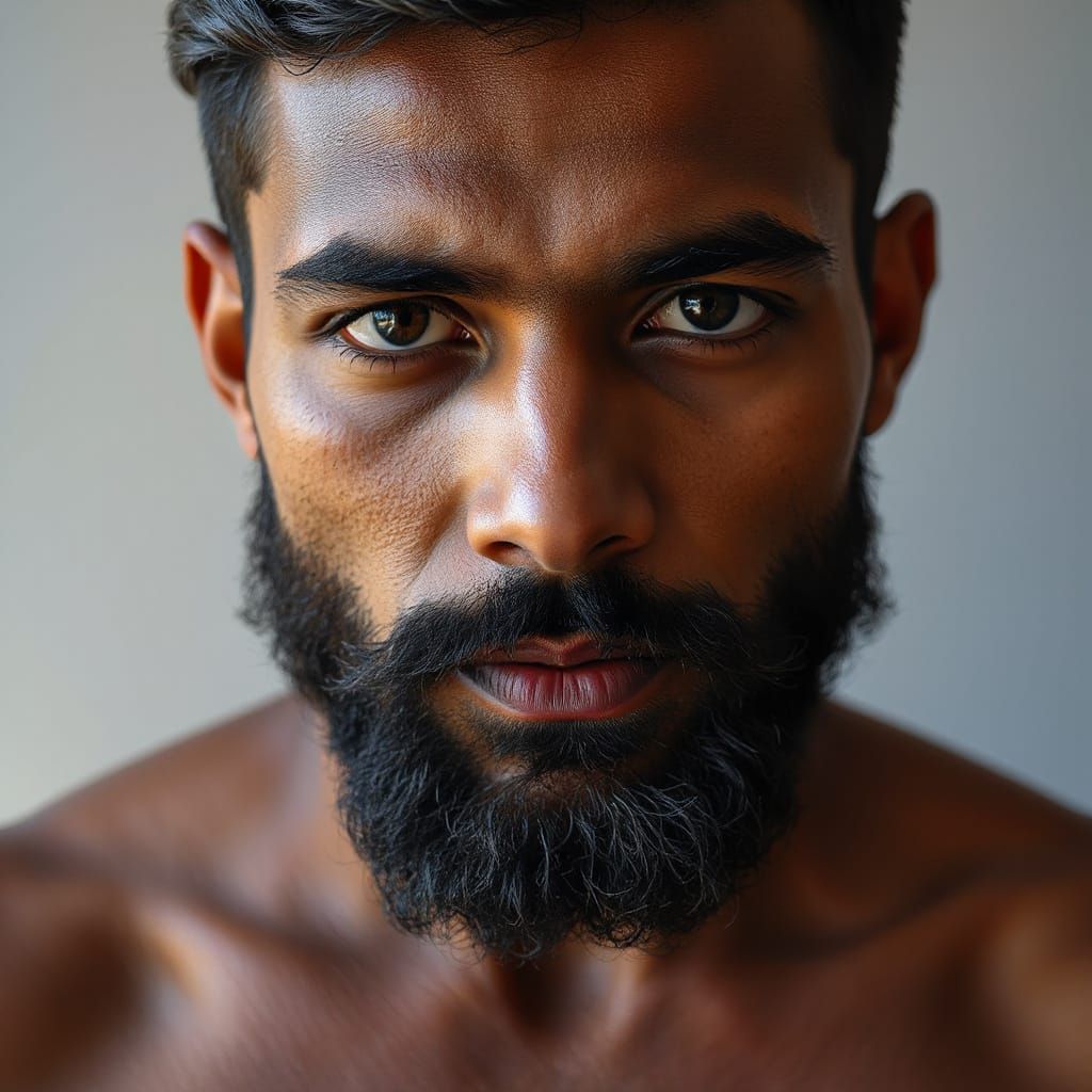 South Indian Alpha Man Reveals Untamed Energy