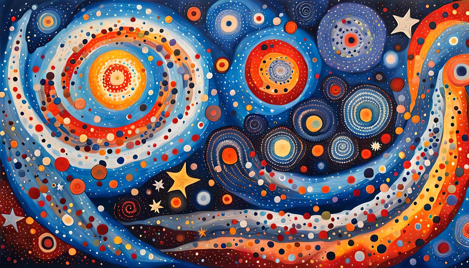 Dreamtime Star Formation in Abstract Expressionism