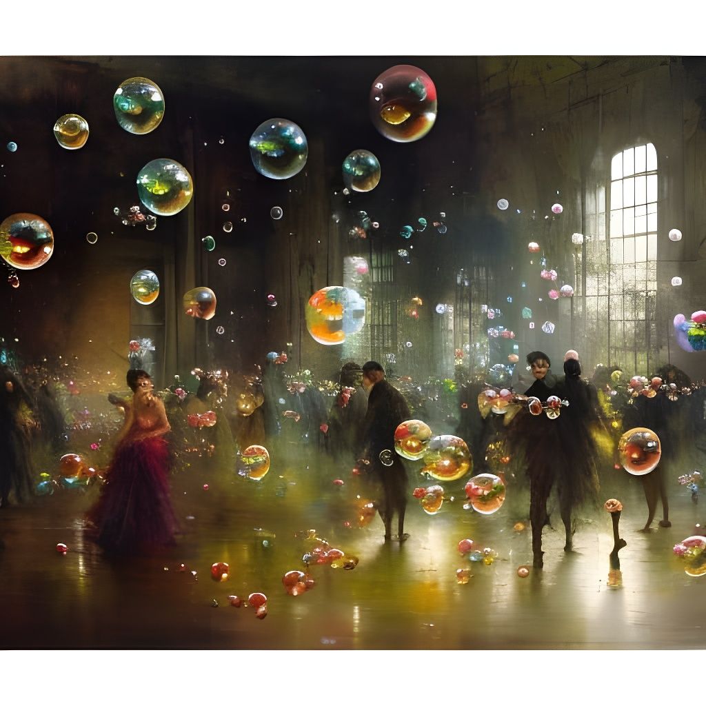 Bubbles and Dancers: Sinister Matte Painting
