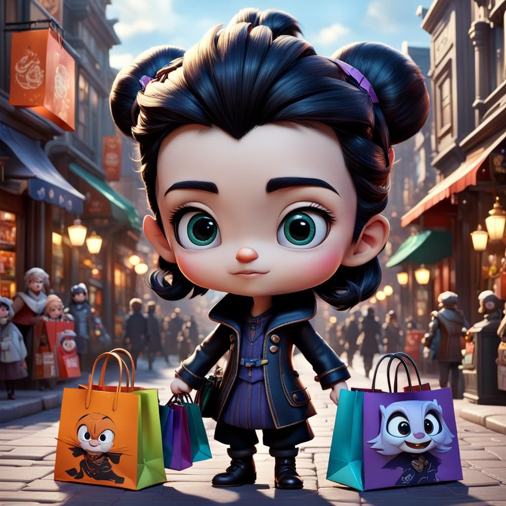 Chibi Disney Villains Go Shopping in High-Definition 3D Anim...
