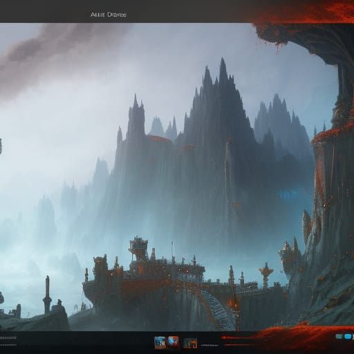 Fantastical Dungeons and Dragons Matte Painting