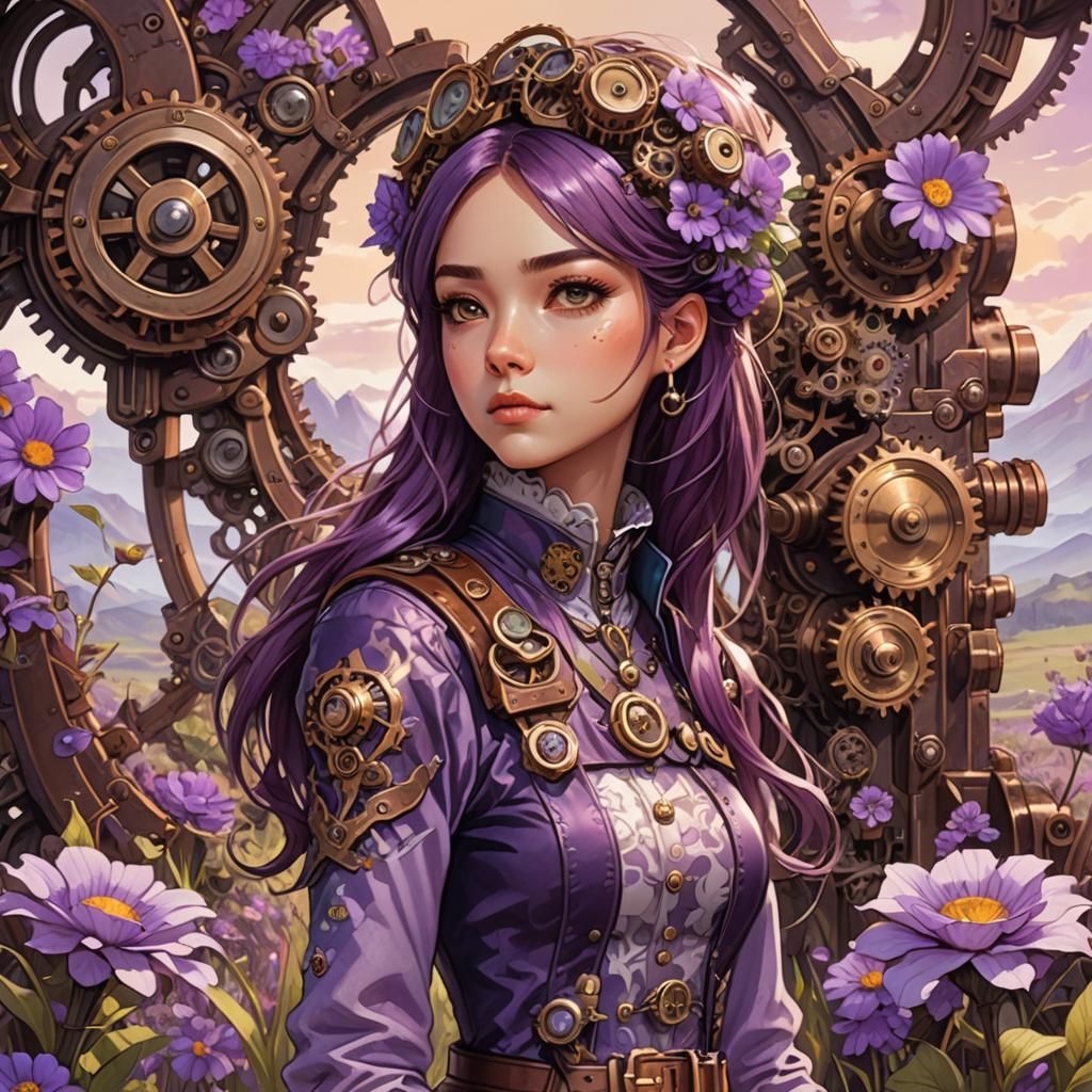 Flower girl steampunk