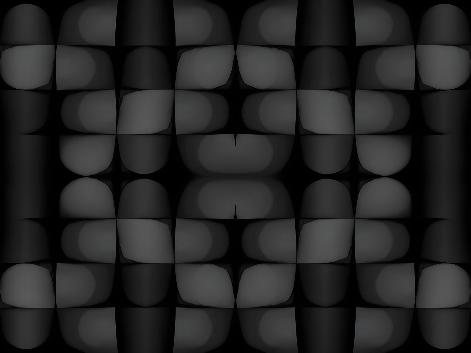 Depthful Tessellations in Darkened Iconic Patterns