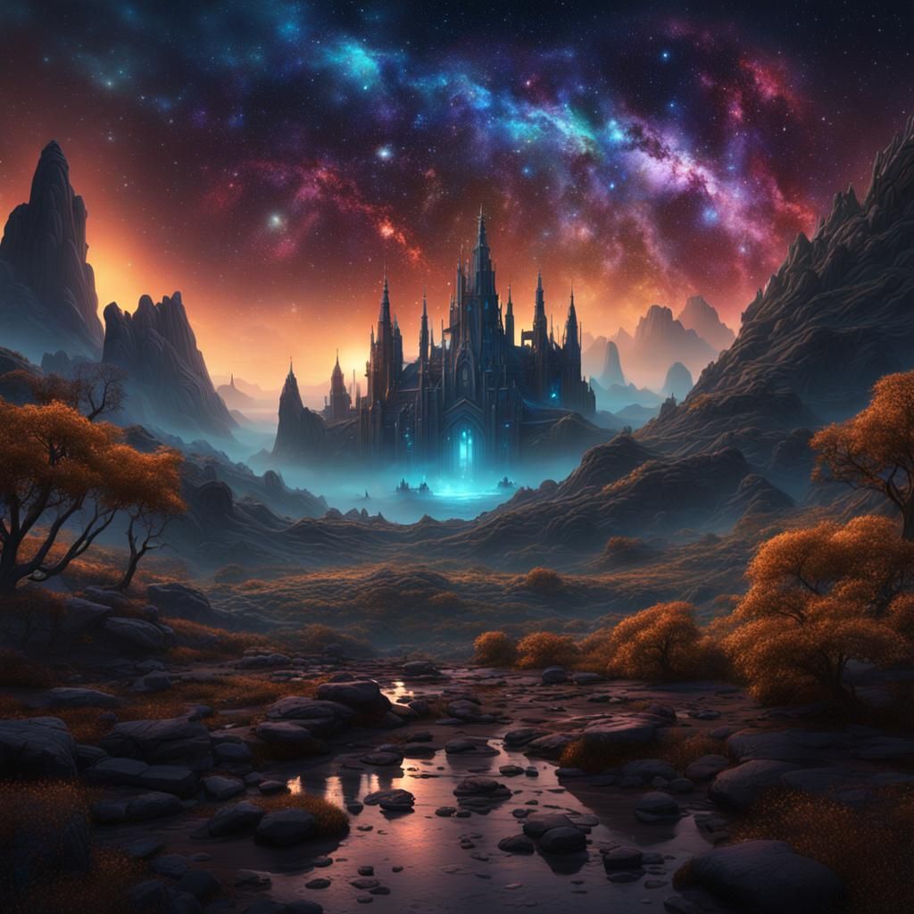 Fantastical Starscape in Detailed Matte Painting
