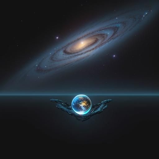 Milky Way and Ocean: Infinite Digital Art