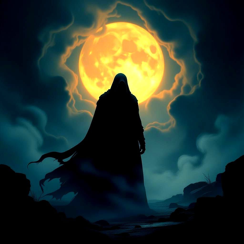 Minimalist Abstract Design on Dark Background