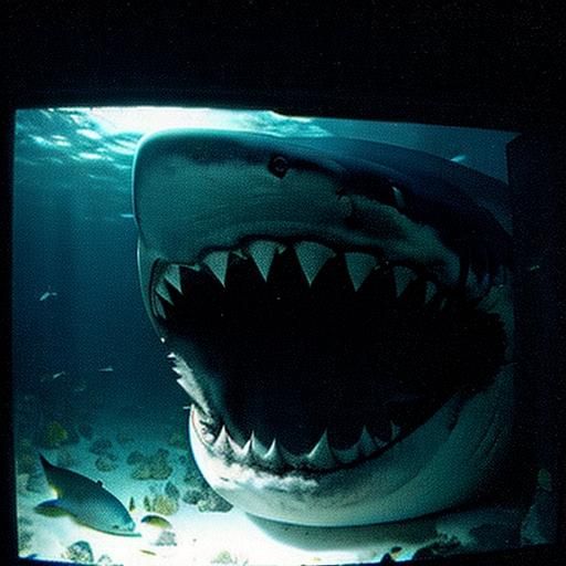 Eerie Underwater Megalodon Encounter: Found Footage Style