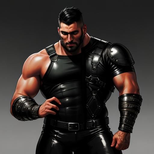 Gay Bear Affection: A Hyperrealistic Kiss