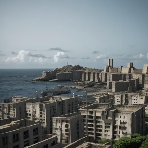 Hashima Island Close-Up: Professional Photography
