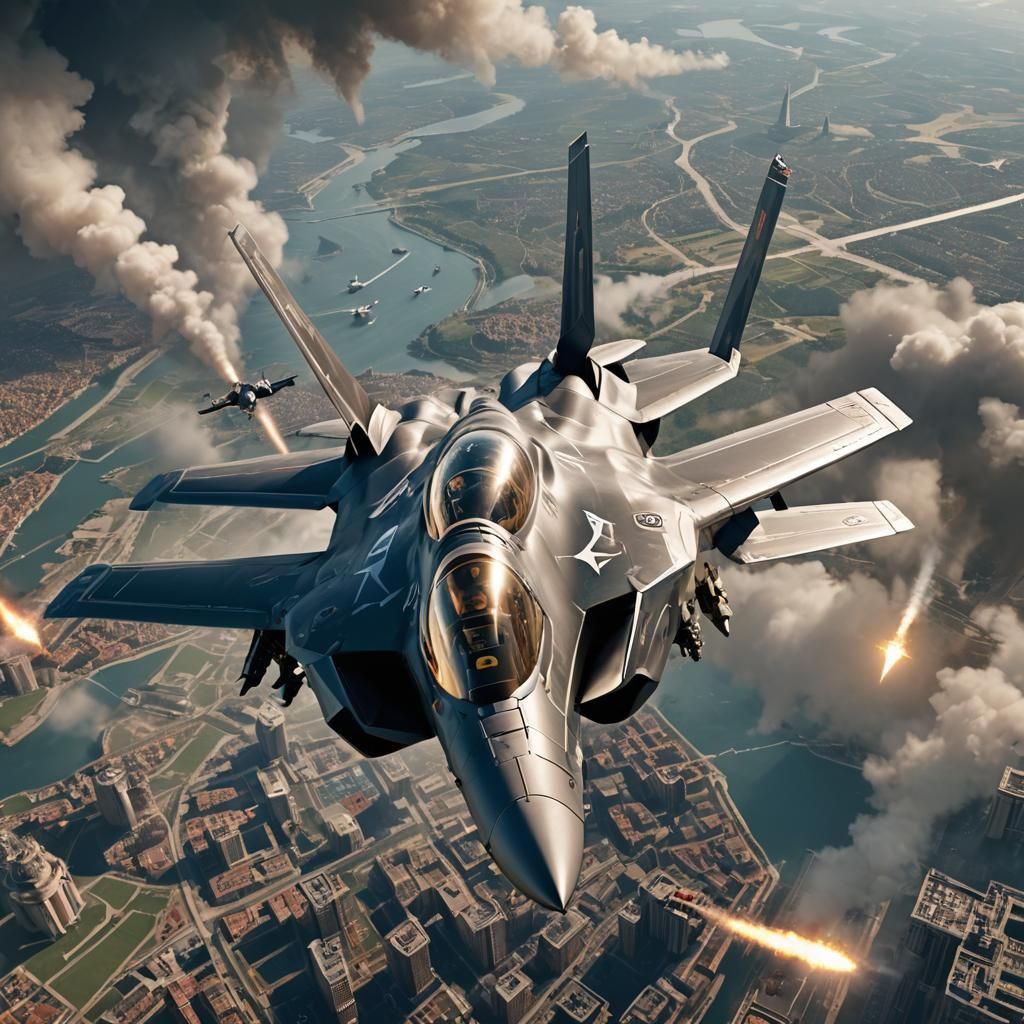 Pope Piloting a F35 Lightning 2 Aircraft