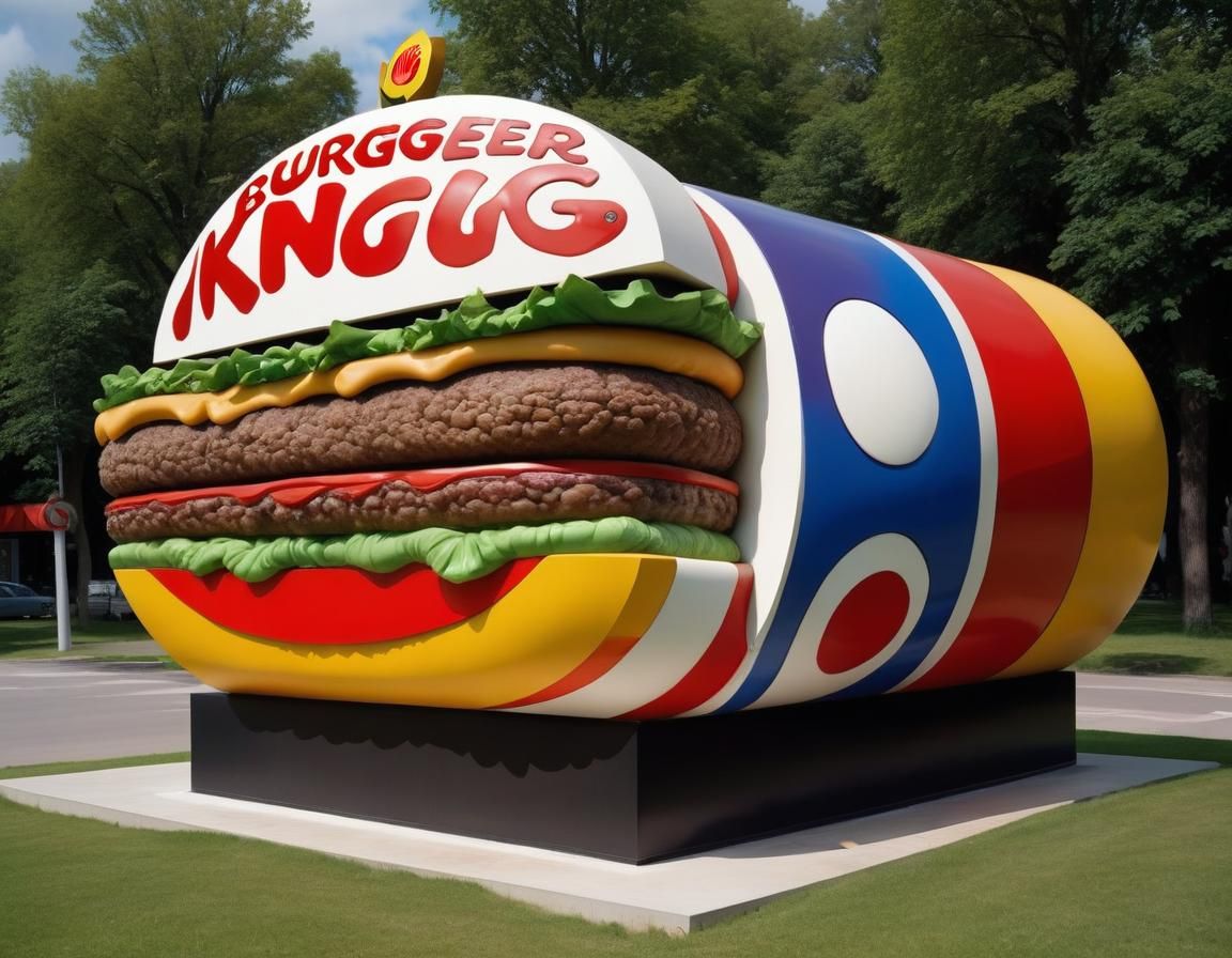 Burger King Logo in Saint Phalle Style