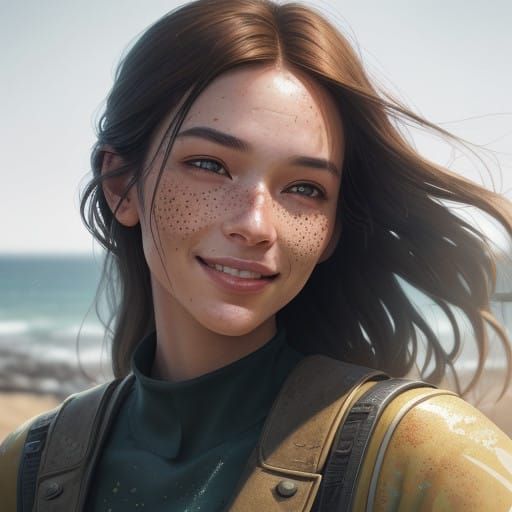 Sunny Goddess Radiates Warmth and Joy