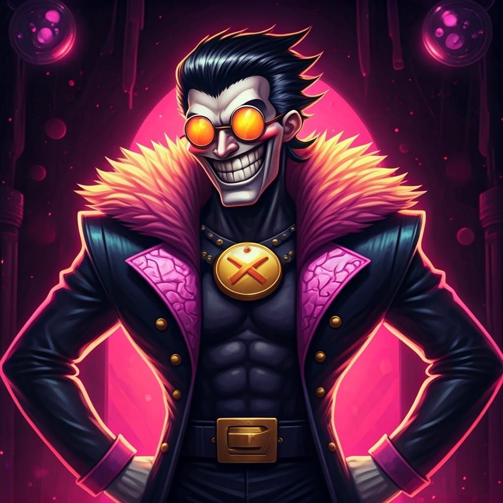 Spamton NEO in a Pop Surrealist Style