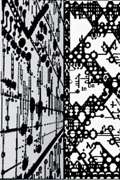 Detailed Graphic Score in Technical Drawing Style
