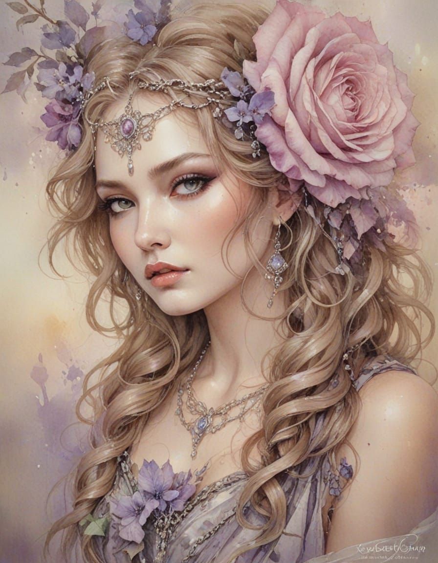 Lilac And Rose
