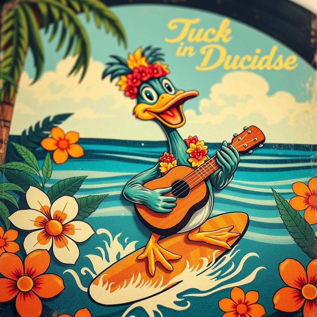Mid-Century Tiki Art: Odd Duck in Paradise