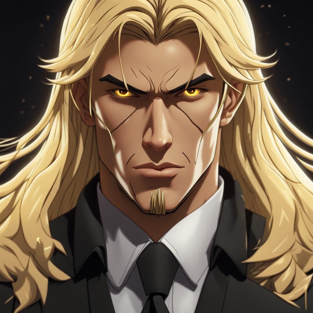 Handsome Mafia Boss in 3D Anime Style