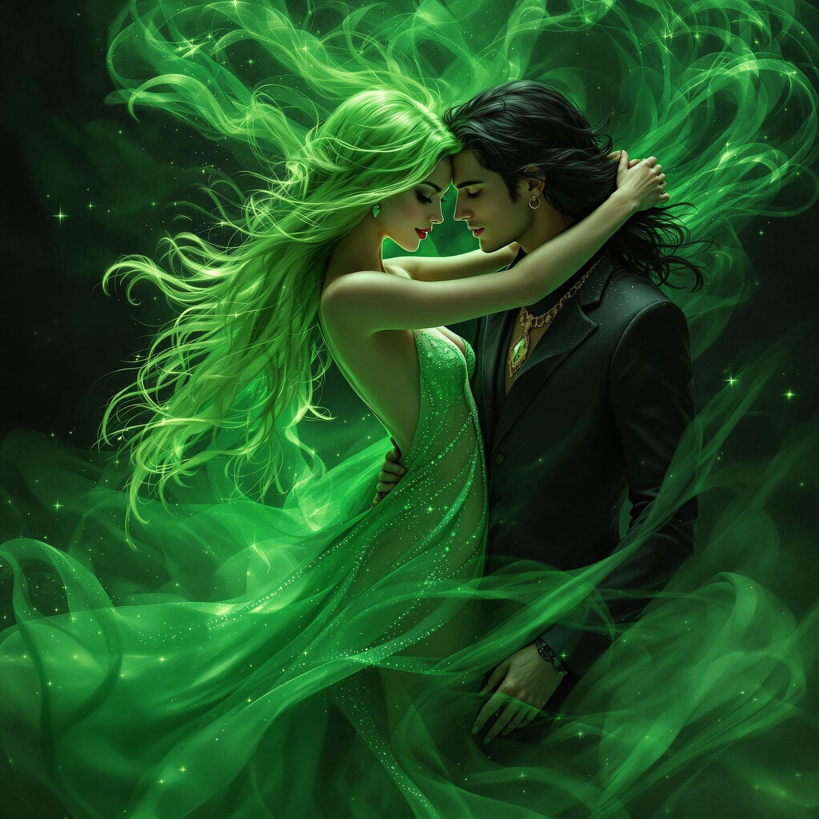 Enchanting Witch Dances with Dark-Haired Beauty in Ethereal ...