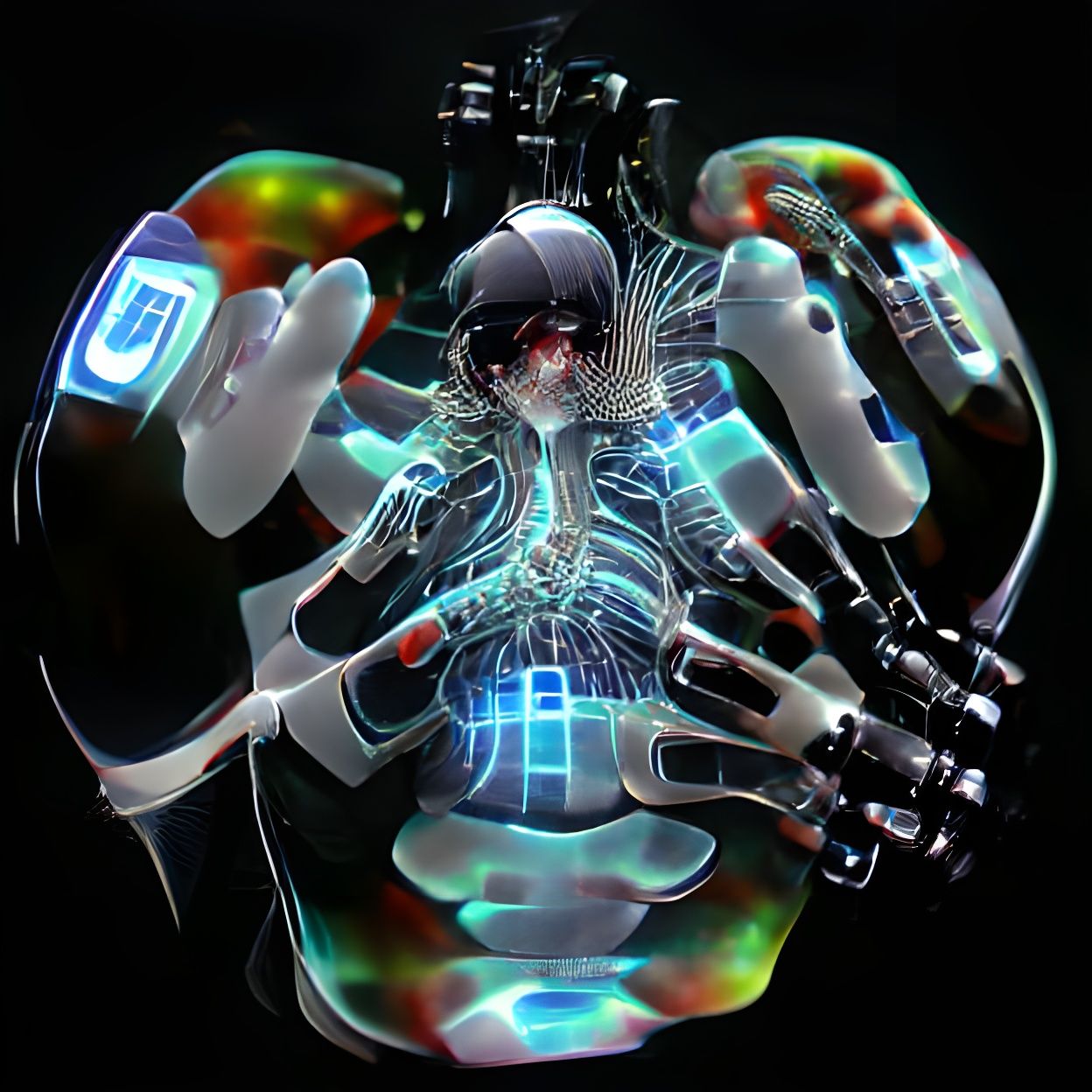 Futuristic Robotic Soul: Biotech Hybrid Crossover