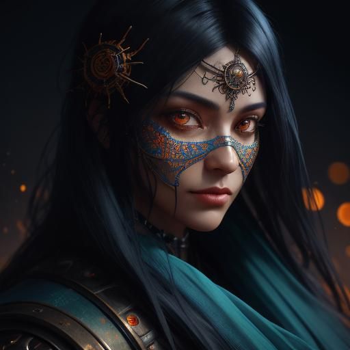 Earth Ensnared: A Dark Fantasy Digital Portrait