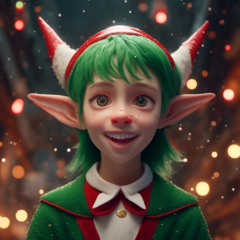 Hyperrealistic Christmas Elf 3D Rendering