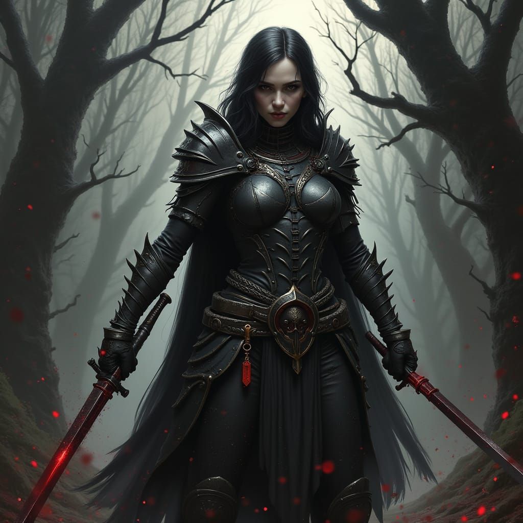 Dark Fantasy Landscape in a Grim Atmosphere