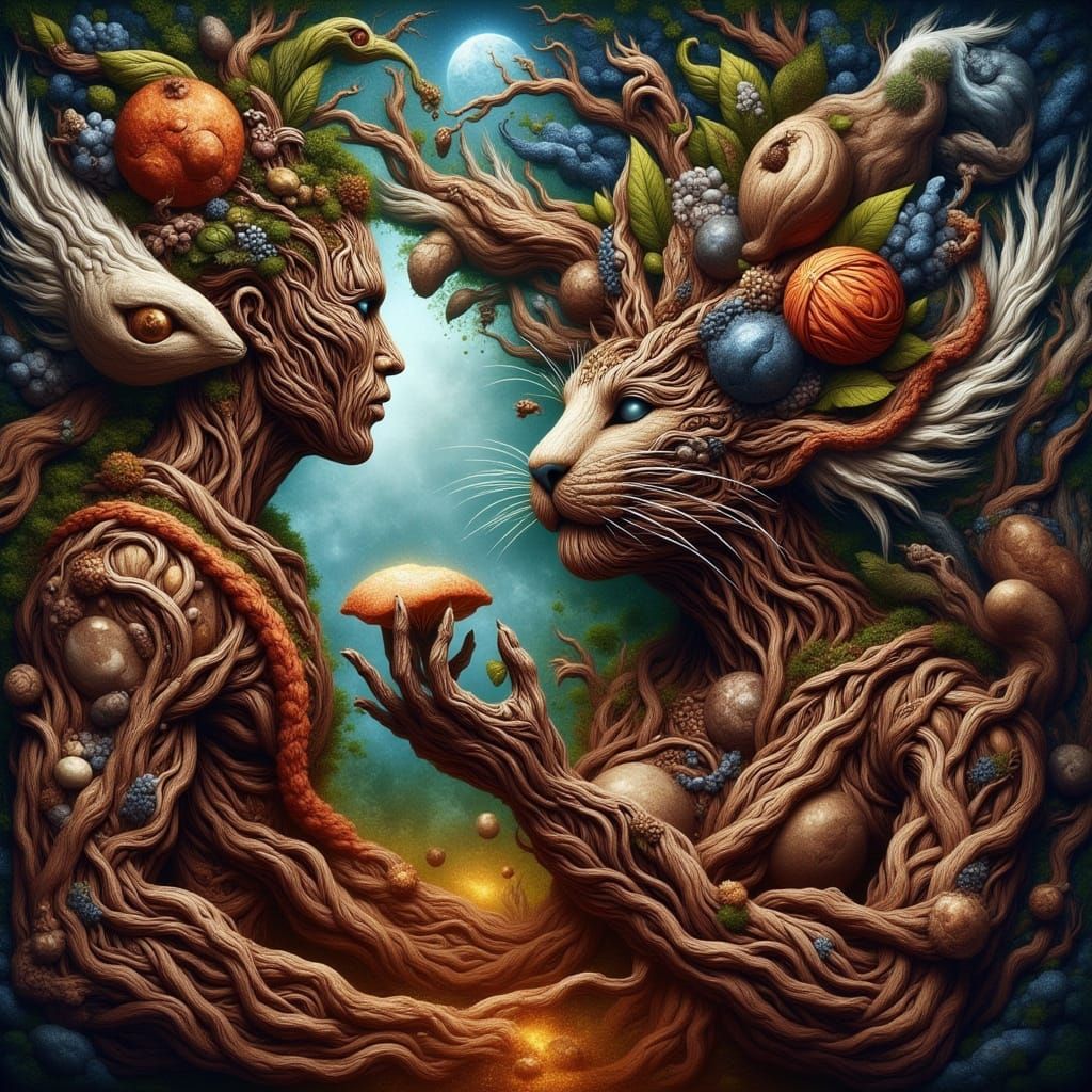 Zulu Queen's Introspection in Expressionist Style