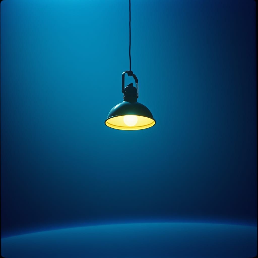 Ikea Lamp in Space with Cinematic Lighting