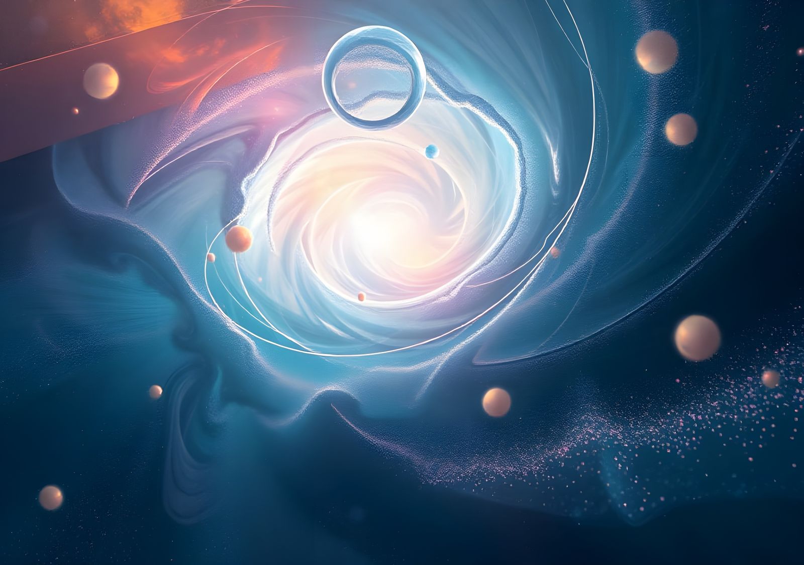 Abstract Runic Planets in Dreamlike Vision