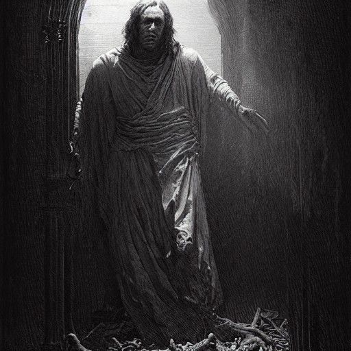 Horrific Devil Man: A Dark Fantasy Portrait