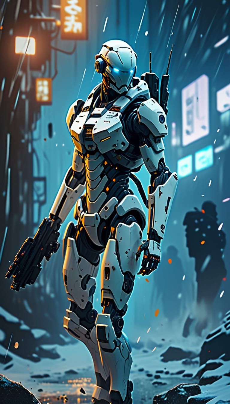 Woman in Dramatic Dance of Death Pose