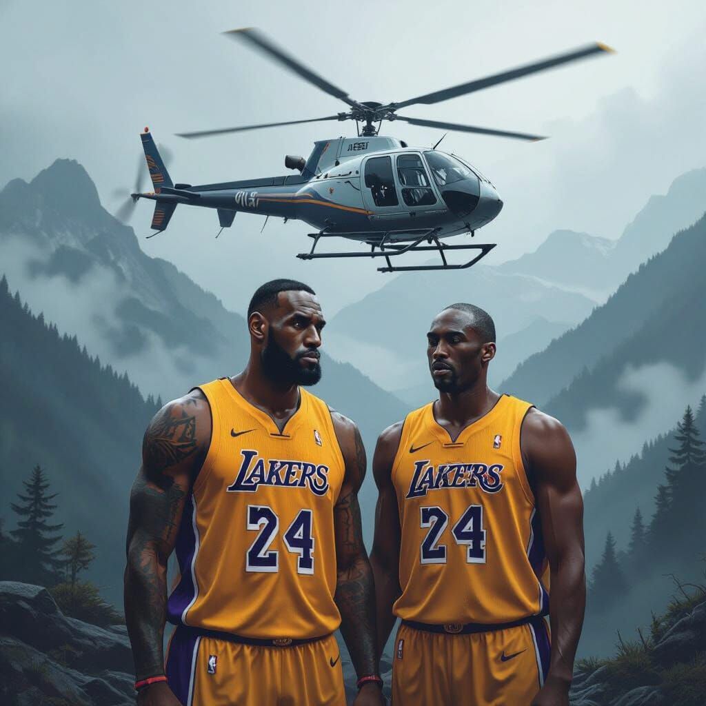 Basketball Stars in Helicopter Crash: Somber Realism