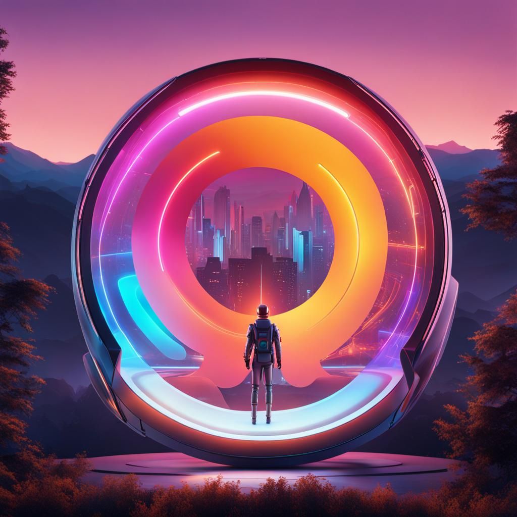 Google Gemini Chatbot Launch on Futuristic Interface